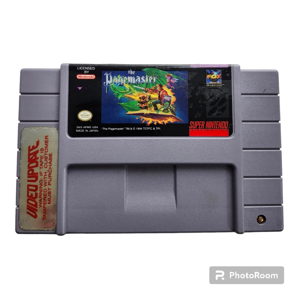 The Pagemaster (Super Nintendo Snes) Authentic Tested
